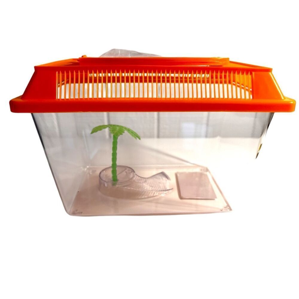 Portable Aquatic/Terrarium Tank, Plastic Carrier Cage with Lid and Handle NWT - Picture 2 of 12